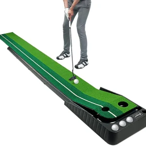 Golf Putting Green, Indoor/Outdoor Golf Auto Return Putting Mat