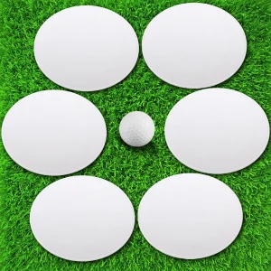 RoundFunny 6 Pcs Golf Putt Target Holes