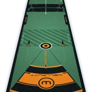 WELLPUTT – Golf Putting Training Mat – Classic Green 10ft / 3m