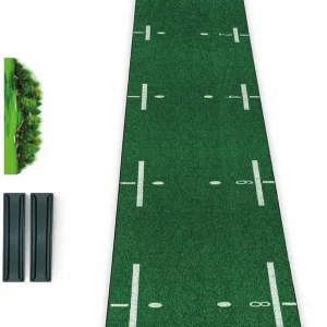 Golf Putting Mat with Ball Return
