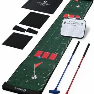 GIRAFFYCO Golf Putting Mat Set, Indoor Golf Game for Family, Party & Office